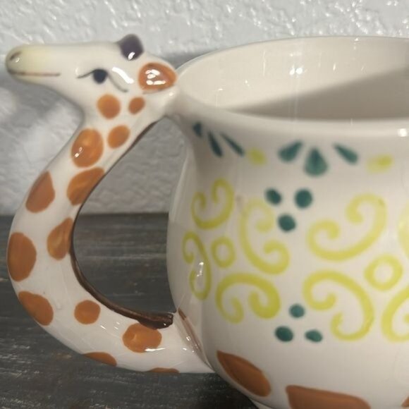 Giraffe-Themed 18 Oz Ceramic Mug By Boston Warehouse - Picture 3 of 8